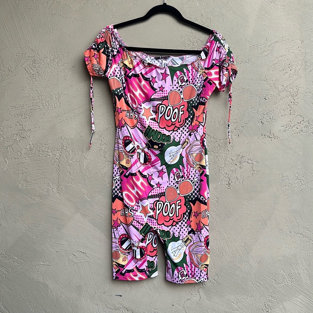 Sabora - Pink Short Cut Jump Suit